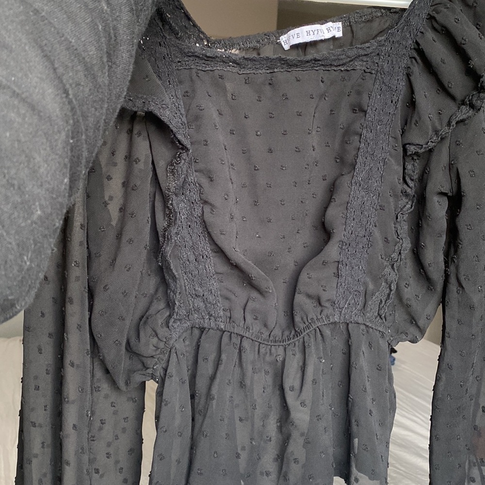 DOTTED square neck blouse - Picture 6 of 7